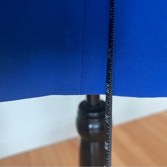 Tahari Arthur S Levine Elegant Cobalt Blue Office Workwear Career Dress Sz 12 - Picture 3 of 11